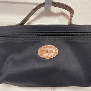 Black Longchamp cosmetic bag